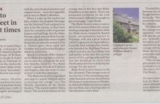 William Blake's Cottage Sale featured in the Independent 