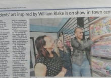 Students' Blake art on show in town centre - 21st August 2014